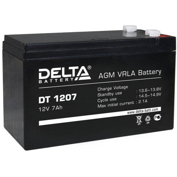 Аккумулятор Delta DT 1207 в Екатеринбурге