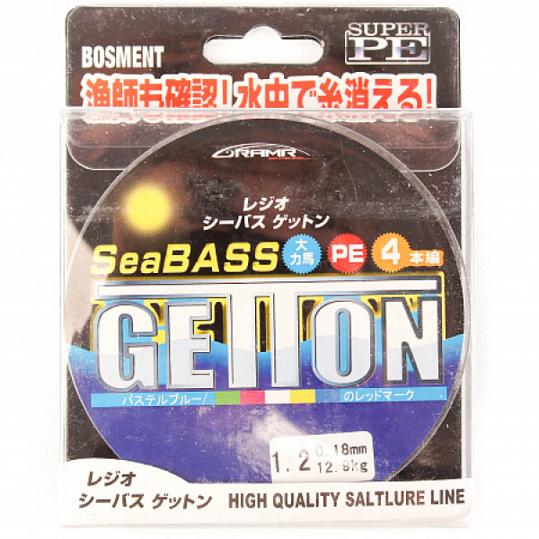 Шнур плетеный Getton SeaBass 100 метров в Екатеринбурге