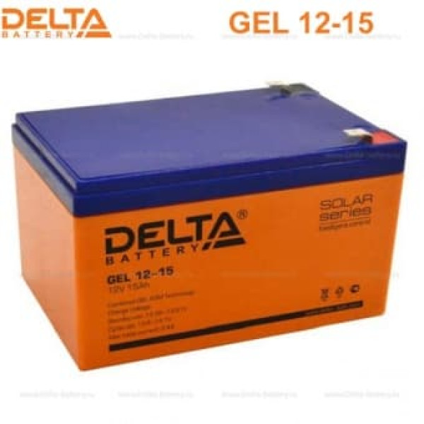 Аккумуляторная батарея Delta GEL 12-15 (12V / 15Ah) в Екатеринбурге