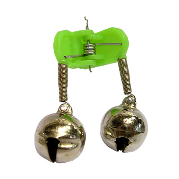 Бубенчик двойной металлический с пластиковой прищепкой в Екатеринбурге